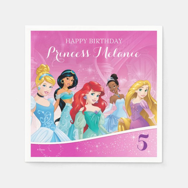 Disney Princess | Birthday Napkin (Front)