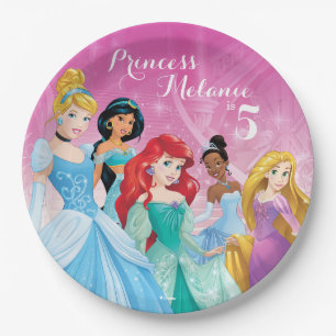 Disney Princess   Birthday Paper Plate