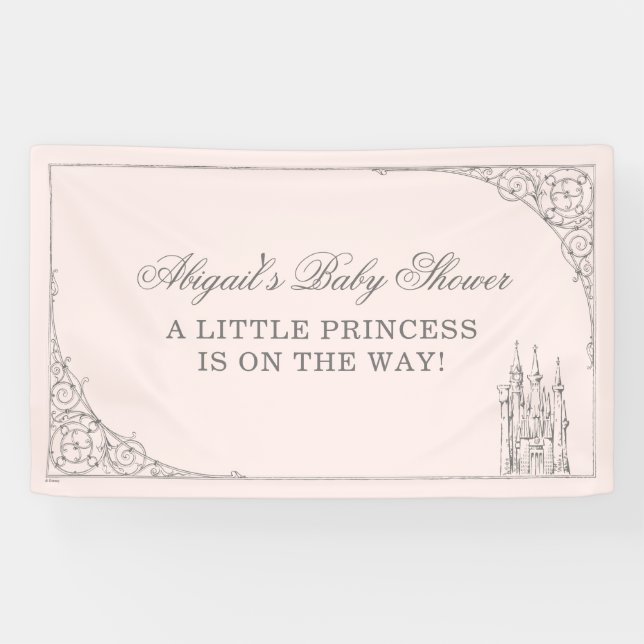 Disney Princess Castle | Fairy Tale Baby Shower Banner (Horizontal)