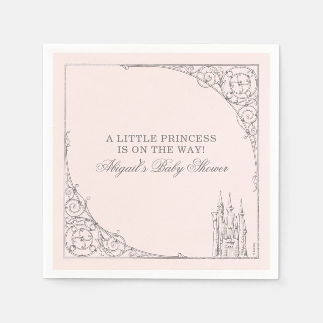 Disney Princess Castle | Fairy Tale Baby Shower Napkin (Front)