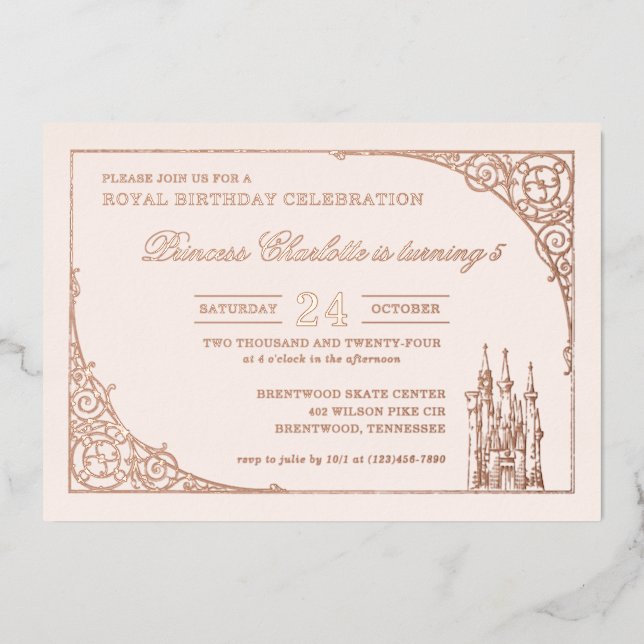 Disney Princess Castle | Fairy Tale Birthday (Front)