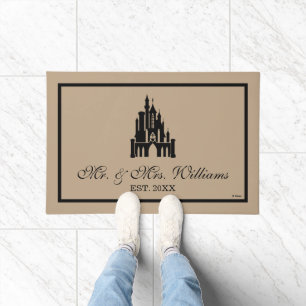 Disney Princess Castle    Family Name and Date Doormat
