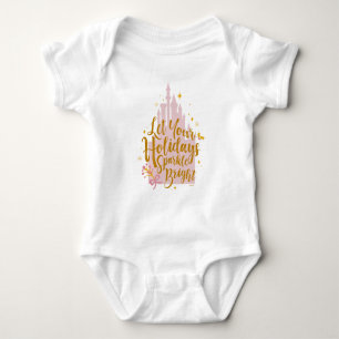 Disney Princess Castle   Holiday Sparkle Baby Bodysuit