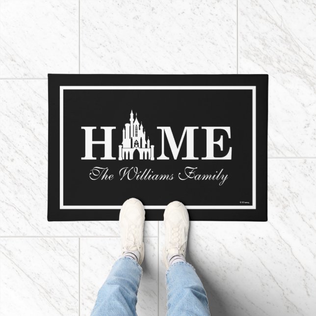 Disney Princess Castle | Home with Family Name Doormat (Indoor)