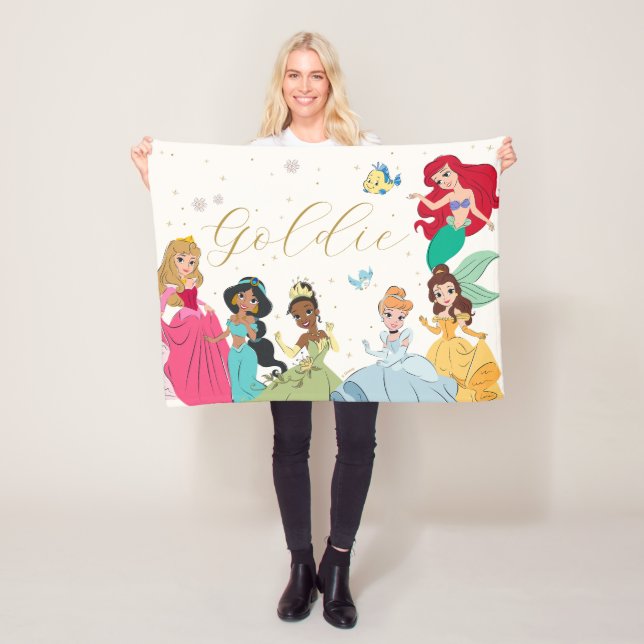Disney Princess Cinderella Birth Stats Keepsake Fleece Blanket (In Situ)