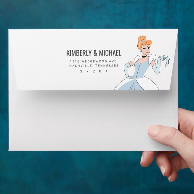 Disney Princess Cinderella Birthday  Envelope (Hand)
