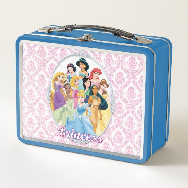 Disney Princess | Cinderella Featured Centre Metal Lunch Box (Front)