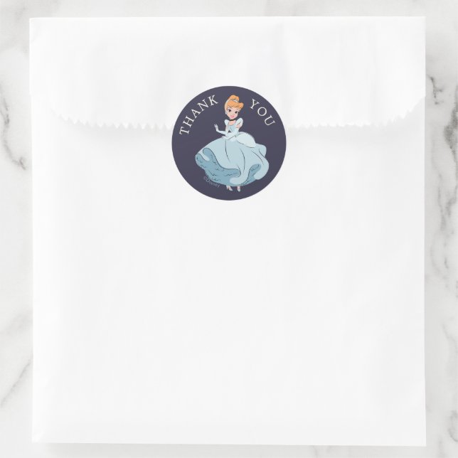 Disney Princess Cinderella l Girls Birthday Classic Round Sticker (Bag)