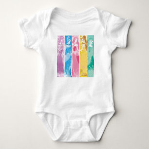 Disney Princess Colourful Portrait Collection Baby Bodysuit