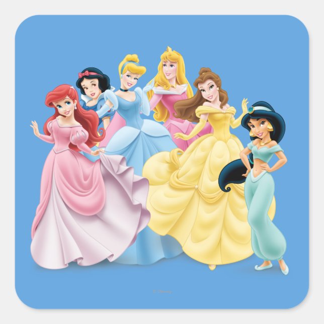 Disney Princess | Dressed to Impress Square Sticker (Front)