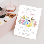 Disney Princess Floral | Girl Baby Shower Invitation<br><div class="desc">Invite all your family and friends to your Baby Shower with these simple and sweet Disney Princess Baby Shower invitations. Personalize by adding all your shower details!</div>