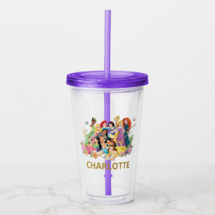 Disney Princess Girls Birthday Party Favor Acrylic Tumbler