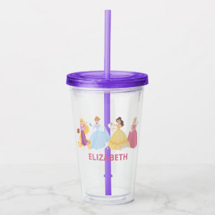 Disney Princess Girls Birthday Party Favour Acrylic Tumbler