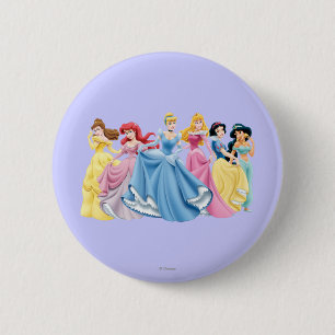 Disney Princess   Holding Dresses Out 2 Inch Round Button