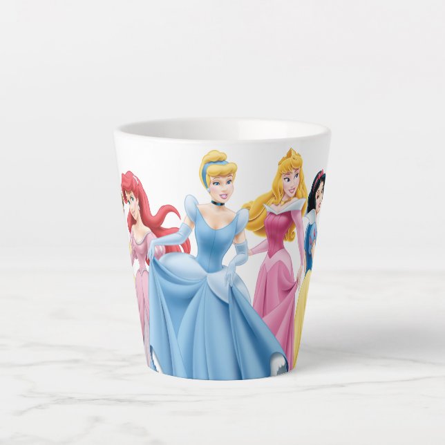 Disney Princess | Holding Dresses Out Latte Mug (Front)