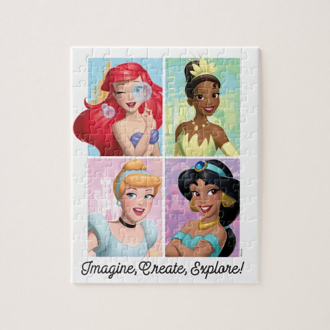 Disney Princess "Imagine, Create, Explore!" Jigsaw Puzzle (Vertical)