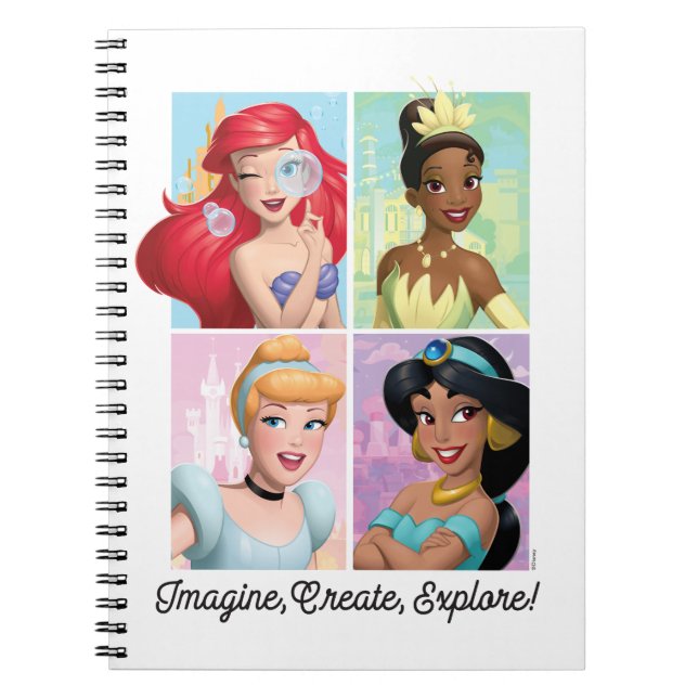 Disney Princess "Imagine, Create, Explore!" Notebook (Front)
