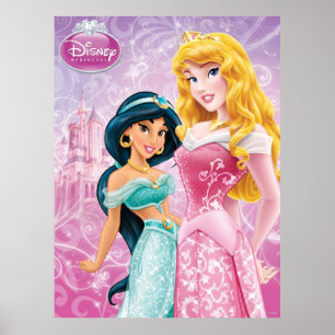 Disney Princess   Jasmine and Aurora Poster