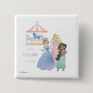 Disney Princess Make Magic 2 Inch Square Button