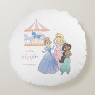 Disney Princess   Make Magic Round Pillow