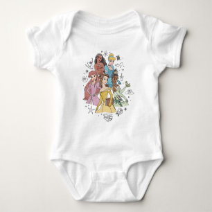 Disney Princess Marker Doodles Baby Bodysuit