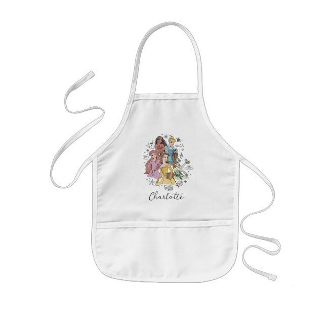 Disney Princess Marker Doodles Kids Apron (Front)