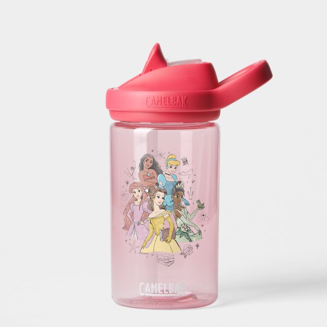 Disney Princess Marker Doodles Water Bottle (Left)