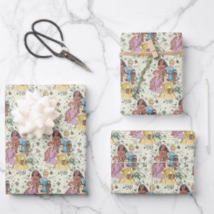 Disney Princess Marker Doodles Wrapping Paper Sheet