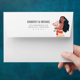 Disney Princess Moana Birthday  Envelope