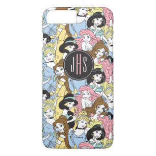 Disney Princess   Monogram Oversized Pattern iPhone 8 Plus/7 Plus Case