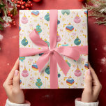 Disney Princess Ornament Pattern Wrapping Paper Sheet<br><div class="desc">This beautiful pattern features all your favourite Disney Princess as Christmas ornaments.</div>