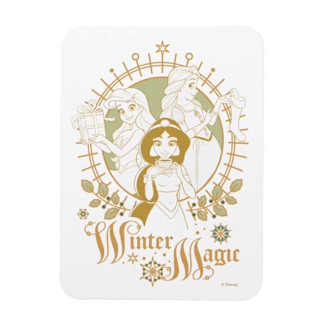 Disney Princess Ornaments | Winter Magic Magnet (Vertical)