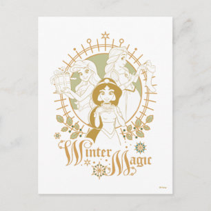 Disney Princess Ornaments   Winter Magic Postcard