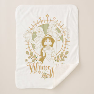Disney Princess Ornaments   Winter Magic Sherpa Blanket