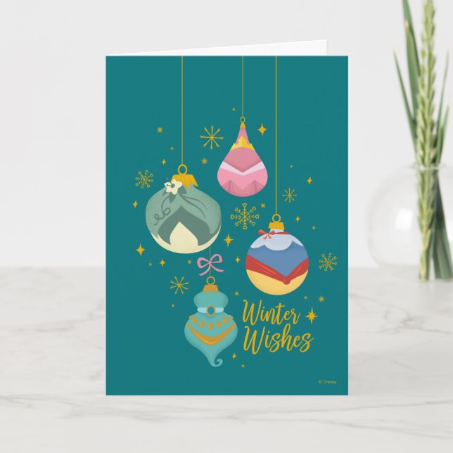 Disney Princess Ornaments | Winter Wishes Card (Front)