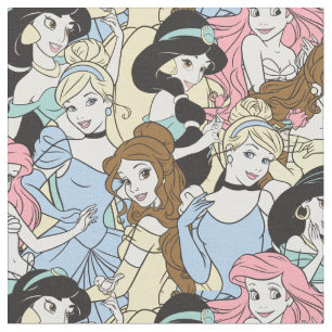 Disney Princess   Oversized Pattern Fabric