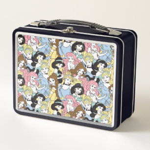 Disney Princess   Oversized Pattern Metal Lunch Box