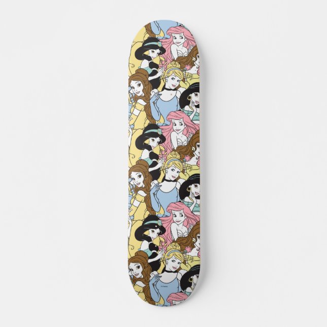 Disney Princess | Oversized Pattern Skateboard (Front)