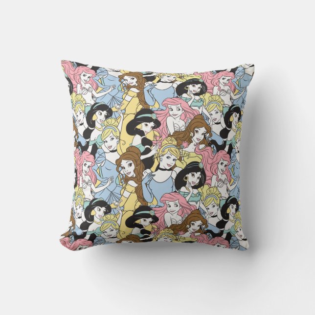 Disney Princess | Oversized Pattern Throw Pillow (Front)
