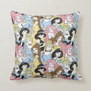 Disney Princess   Oversized Pattern Throw Pillow