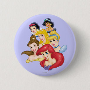 Disney Princess   Princesses Portraits 2 Inch Round Button