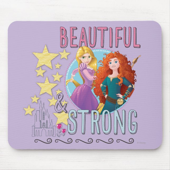 Disney Princess | Rapunzel and Merida Mouse Pad (Front)