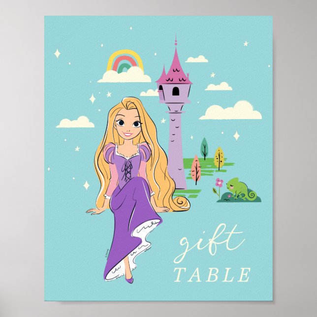 Disney Princess Rapunzel Girls Birthday Poster (Front)