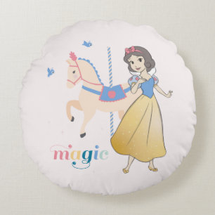 Disney Princess Snow White Carousel Magic Round Pillow