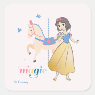 Disney Princess Snow White   Carousel Magic Square Sticker