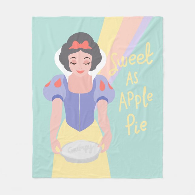 Disney Princess Snow White | Sweet as Apple Pie Fleece Blanket (Front)