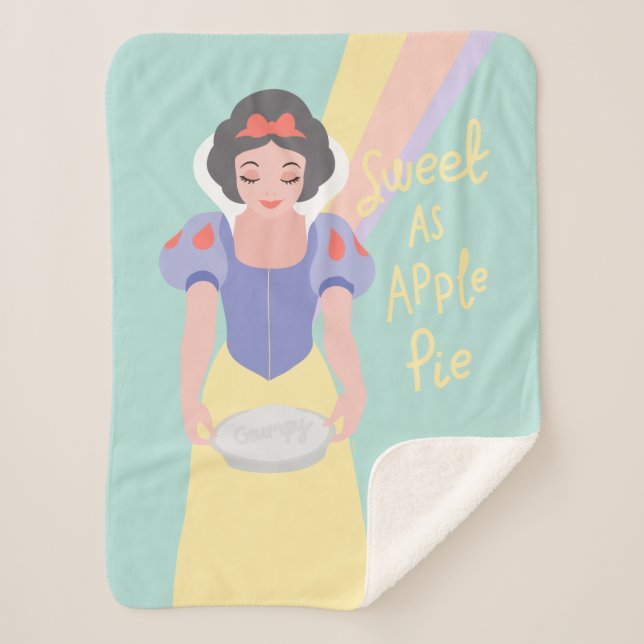 Disney Princess Snow White | Sweet as Apple Pie Sherpa Blanket (Front)