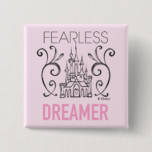 Disney Princesses   Fearless Dreamer 2 Inch Square Button