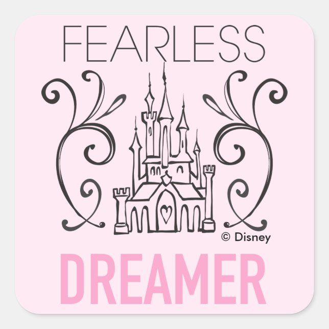 Disney Princesses | Fearless Dreamer Square Sticker (Front)
