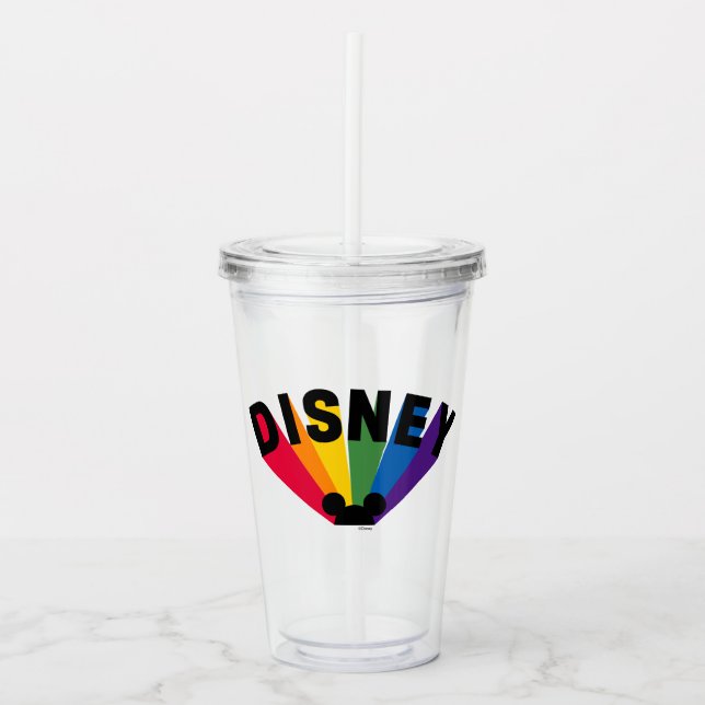 Disney Rainbow Starburst Acrylic Tumbler (Front)